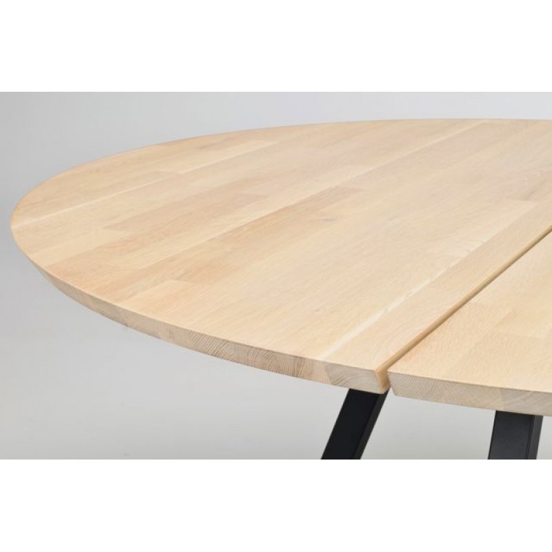 RO Carradale Dining Table V Whitewash/Black